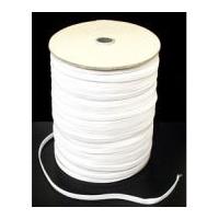 8mm Flat Value Elastic White