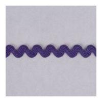 8mm Essential Trimmings Polyester Ric Rac Trimming Purple