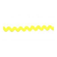 8mm Essential Trimmings Polyester Ric Rac Trimming Yellow