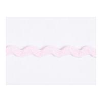 8mm essential trimmings polyester ric rac trimming pink