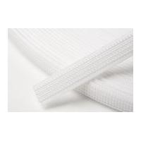 8mm hemline uncovered polyester boning white