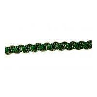 8mm Metallic Lurex Braid Trimming Green