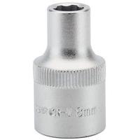 8mm 6pt Socket 1/2dr Pckd