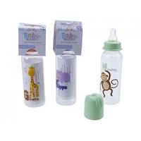 8oz round baby feeding bottle assorted designs