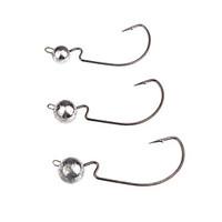8pcs/2Bags 10g Primary Carbon Steel Lead Heads Fishing Bait Metal Fishing Tackle