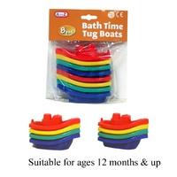 8pk Bath Tug Boat Toys