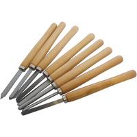 8pc wood turning chisel set