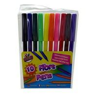 8pk Fine Tip Fibre Colouring Pens