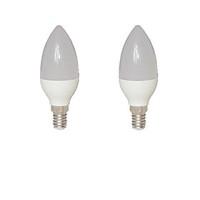 8W E14 LED Candle Lights C35 15 SMD 2835 680 lm Warm White AC 85-265 V 2 pcs