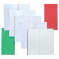 8x4in Exercise Book Plain Unruled 32 page Light green Box of 100