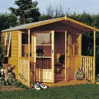 8X9 Milton Shiplap Timber Summerhouse with Assembly Service