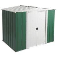 8x6 greenvale apex metal shed