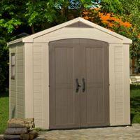8X6 Factor Apex Plastic Shed