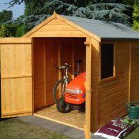 8X6 Warwick Apex Shiplap Wooden Shed with Assembly Service