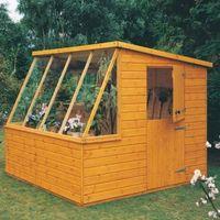 8X8 Iceni Pent Shiplap Wooden Shed with Assembly Service