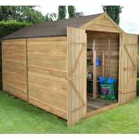 8x10 apex overlap wooden shed