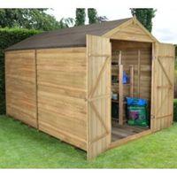 8X10 Apex Overlap Wooden Shed with Assembly Service