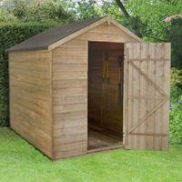 8x6 apex overlap wooden shed