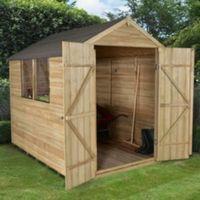 8X6 Apex Overlap Wooden Shed