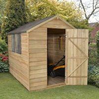 8X6 Apex Overlap Wooden Shed