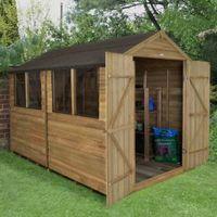 8x10 apex overlap wooden shed with assembly service