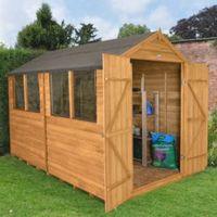 8x10 apex overlap wooden shed with assembly service