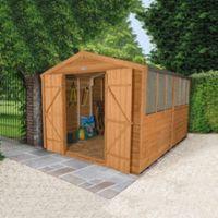 8X12 Apex Overlap Wooden Shed with Assembly Service