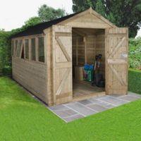 8x12 apex tongue groove wooden shed