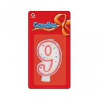 \"9\" Numeral Candle - 7.6cm