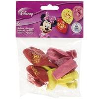 9 pack of 6 minnie mouse 5th birthday latex balloons
