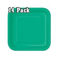 9 square paper plates x 14