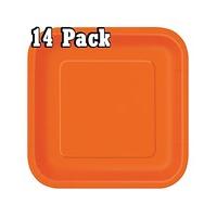 9 square paper plates x 14