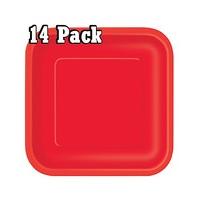 9 square paper plates x 14