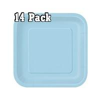 9 square paper plates x 14