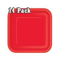 9\" Square Paper Plates x 14