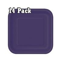 9\" Square Paper Plates x 14
