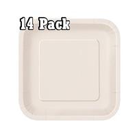 9\" Square Paper Plates x 14
