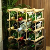9 Bottle Pine Wine Rack