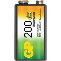9 V / PP3 battery (rechargeable) NiMH GP Batteries 20R8H 200 mAh 8.4 V 1 pc(s)