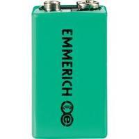 9 V / PP3 battery (rechargeable) NiMH Emmerich 6LR61 200 mAh 9.6 V 1 pc(s)