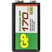 9 V / PP3 battery (rechargeable) NiMH GP Batteries 6LR61 170 mAh 9.6 V 1 pc(s)