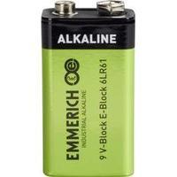 9 V / PP3 battery Alkali-manganese Emmerich 6LR61 9 V 1 pc(s)