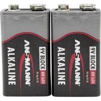 9 v pp3 battery alkali manganese ansmann 6lr61 9 v 2 pcs