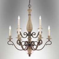 9-light country house chandelier Mallory