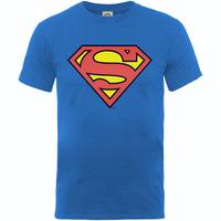 9-11 Years Blue Children\'s Superman Shield T-shirt