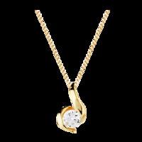 9 Carat Gold Wrapped In Love Diamond Pendant