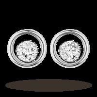 9 Carat Gold 0.40ct Floating Diamond Earrings