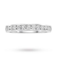 9 Carat White Gold 0.50 Carat Eternity Ring - Ring Size K