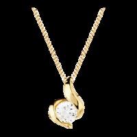 9 Carat Gold 0.15ct Wrapped In Love Diamond Pendant