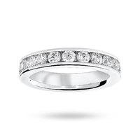 9 Carat White Gold 2.00 Carat Brilliant Cut Channel Set Full Eternity Ring